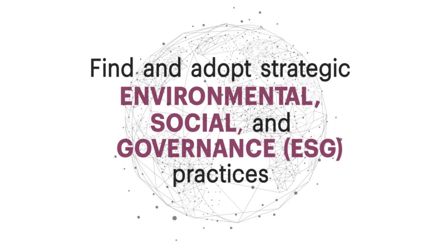 Find and adopt ESG practices